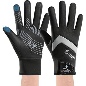 Unbranded (Grey) Winter Motorcycle Mittens 1 Pair Warm Winter Mitts Touch Control for Cy Unbranded (Grey) Winter Motorcycle Mittens 1 Pair Warm Winter Mitts Touch Control for Cy