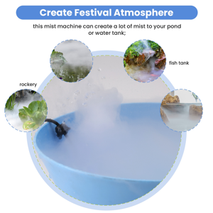 χωρίς εμπορικό σήμα Halloween Mist Maker Fogger Fog Machine Fountain Mister Fogger (EU) χωρίς εμπορικό σήμα Halloween Mist Maker Fogger Fog Machine Fountain Mister Fogger (EU)