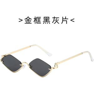 Unbranded (01) Stylish Metal Semi-Frame Sunglasses for Women & Men Diamond-Shaped Half-Cu Unbranded (01) Stylish Metal Semi-Frame Sunglasses for Women & Men Diamond-Shaped Half-Cu