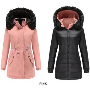 Unbranded (pink, 3XL) Autumn Winter Women Reversible Detachable Fur Collar Detachable Hat Unbranded (pink, 3XL) Autumn Winter Women Reversible Detachable Fur Collar Detachable Hat