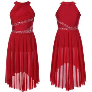 Unbranded (burgundy, 11-12 Years) Kids Girls Sleeveless Shiny Rhinestone Lyrical Ballet Le Unbranded (burgundy, 11-12 Years) Kids Girls Sleeveless Shiny Rhinestone Lyrical Ballet Le