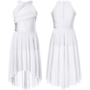 Unbranded (white, 15-16 Years) Kids Girls Sleeveless Shiny Rhinestone Lyrical Ballet Leota Unbranded (white, 15-16 Years) Kids Girls Sleeveless Shiny Rhinestone Lyrical Ballet Leota