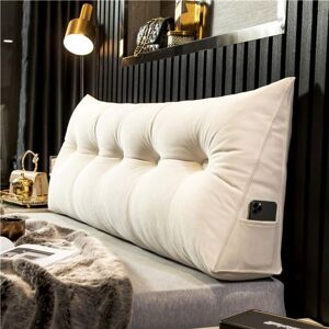 Unbranded (white, 150 * 50 * 20cm) Headboard Pillow Triangle Cushion Backrest Pain Relief Unbranded (white, 150 * 50 * 20cm) Headboard Pillow Triangle Cushion Backrest Pain Relief
