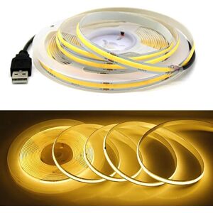 Ouuzuu (warm white, 4M) DC 5V USB COB Strip 320Leds/M White/Ice Blue/Pink/Yellow/Pink/R Ouuzuu (warm white, 4M) DC 5V USB COB Strip 320Leds/M White/Ice Blue/Pink/Yellow/Pink/R
