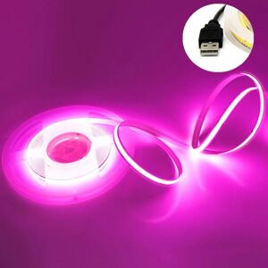 Ouuzuu (pink, 1M) DC 5V USB COB Strip 320Leds/M White/Ice Blue/Pink/Yellow/Pink/Red Fle Ouuzuu (pink, 1M) DC 5V USB COB Strip 320Leds/M White/Ice Blue/Pink/Yellow/Pink/Red Fle