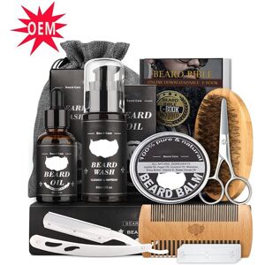 Unbranded (Beard care 9-piece set) Men's Beard Care Complete Set of 5 Pieces Beard Comb Fr Unbranded (Beard care 9-piece set) Men's Beard Care Complete Set of 5 Pieces Beard Comb Fr