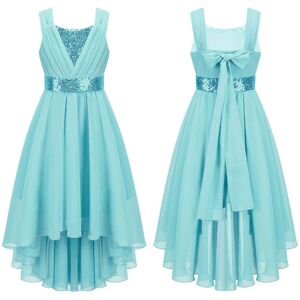 Unbranded (turquoise, 11-12 Years) Girls Sleeveless Dress Kids Princess Pageant Wedding Br Unbranded (turquoise, 11-12 Years) Girls Sleeveless Dress Kids Princess Pageant Wedding Br