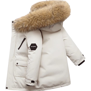 Xcsgsra (White, 5-6Years) Kids Boys' Coat Hooded Parka Jacket Outwear UK Xcsgsra (White, 5-6Years) Kids Boys' Coat Hooded Parka Jacket Outwear UK