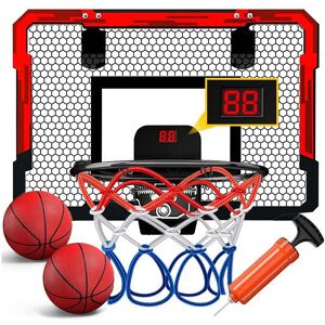 Unbranded (Red And Black, Basketball Hoop & Scoreboard) 1 Set Indoor Basketball Hoop For K Unbranded (Red And Black, Basketball Hoop & Scoreboard) 1 Set Indoor Basketball Hoop For K