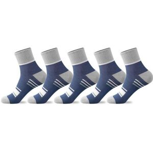 Unbranded (navy blue, 5 Pairs) 5/10 Pairs Men's Mid-calf Sports Socks Striped Breatha Unbranded (navy blue, 5 Pairs) 5/10 Pairs Men's Mid-calf Sports Socks Striped Breatha