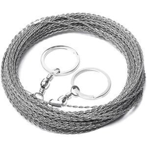 senza marchio Rope Saw Portable Stainless Steel Wire Saw Manual Cutting Chain senza marchio Rope Saw Portable Stainless Steel Wire Saw Manual Cutting Chain