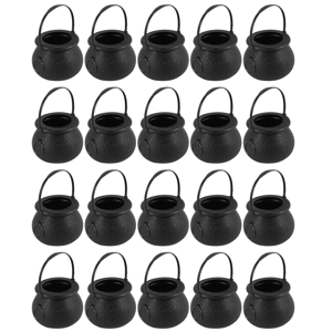 χωρίς εμπορικό σήμα 20 Pcs Candy Kettles Witch Skeleton Cauldron Holder Pot with Handle χωρίς εμπορικό σήμα 20 Pcs Candy Kettles Witch Skeleton Cauldron Holder Pot with Handle
