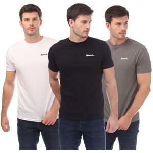 (XL, Black/White/Grey) Bench Mens Ektor T-Shirt (Pack of 3) (XL, Black/White/Grey) Bench Mens Ektor T-Shirt (Pack of 3)
