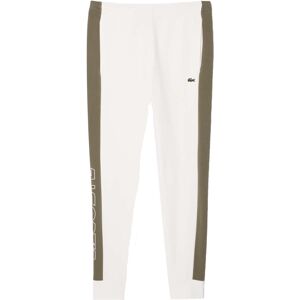 (S, Cream) Lacoste Mens Colour Block Jogging Bottoms (S, Cream) Lacoste Mens Colour Block Jogging Bottoms