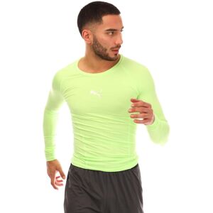 (XL, Lime) Puma Mens Liga Long-Sleeved Base Layer Top (XL, Lime) Puma Mens Liga Long-Sleeved Base Layer Top