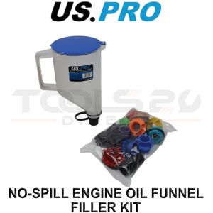 US PRO Tools No-Spill Engine Oil Funnel Filler Kit - 1.7L Funnel & 12 Adapters 5 US PRO Tools No-Spill Engine Oil Funnel Filler Kit - 1.7L Funnel & 12 Adapters 5