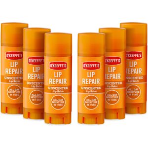 O'Keeffe's Lip Repair Unscented Lip Balm 4.2g (Pack of 6) O'Keeffe's Lip Repair Unscented Lip Balm 4.2g (Pack of 6)