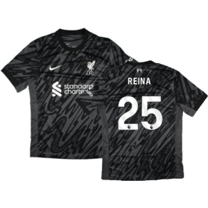 Nike (XXL) 2024-2025 Liverpool Home Goalkeeper Shirt (Black) (Reina 25) Nike (XXL) 2024-2025 Liverpool Home Goalkeeper Shirt (Black) (Reina 25)