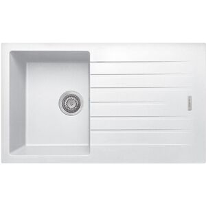 Cookology Pisa Granite Composite Kitchen Sink and Drainer - White Cookology Pisa Granite Composite Kitchen Sink and Drainer - White