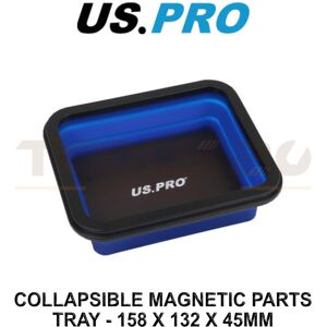 US PRO Tools Collapsible Magnetic Parts Tray - 158 x 132 x 45mm 6894 US PRO Tools Collapsible Magnetic Parts Tray - 158 x 132 x 45mm 6894