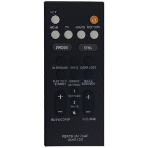 Unbranded (As show, One size) Remote Control Replacement FSR78 VAF7640 for Yamaha Sound Ba Unbranded (As show, One size) Remote Control Replacement FSR78 VAF7640 for Yamaha Sound Ba