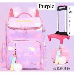 Unbranded (6 wheels purple, One size) School Rolling Backpack Bags Trolley Bag Wheeled Bac Unbranded (6 wheels purple, One size) School Rolling Backpack Bags Trolley Bag Wheeled Bac