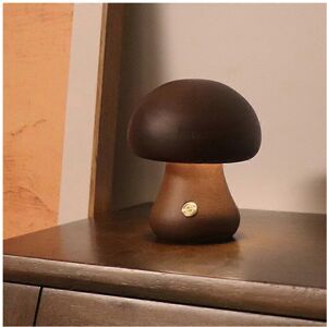 Unbranded (Type B- walnut, One size) LED Mushroom Night Light with Touch Switch Wooden Cut Unbranded (Type B- walnut, One size) LED Mushroom Night Light with Touch Switch Wooden Cut