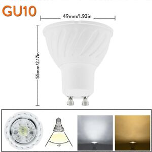 Unbranded (As show, One size) 5PCS Dimmable LED Spotlights 7W GU10 GU5.3 MR16 COB Spot Lig Unbranded (As show, One size) 5PCS Dimmable LED Spotlights 7W GU10 GU5.3 MR16 COB Spot Lig