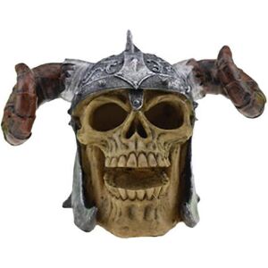 Kikidex (As show, One size) Halloween Skulls Resin Skull Head with Skeleton Decorations Kikidex (As show, One size) Halloween Skulls Resin Skull Head with Skeleton Decorations