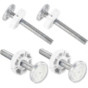 Unbranded (As show, One size) Whiteset Of 4 Snap-on Baby Gates With M10 Threaded Rod - Bab Unbranded (As show, One size) Whiteset Of 4 Snap-on Baby Gates With M10 Threaded Rod - Bab