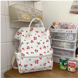 Unbranded (Cherry, One size) Cherry Printing Woman Backpack 2023 New Cute Schoolbag Studen Unbranded (Cherry, One size) Cherry Printing Woman Backpack 2023 New Cute Schoolbag Studen