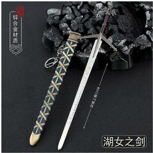 Unbranded (Display stand only, One size) 22cm Aerondight Geralt Witcher 1/6 Metal Sword We Unbranded (Display stand only, One size) 22cm Aerondight Geralt Witcher 1/6 Metal Sword We
