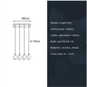 Unbranded (As show, One size) Modern Ceramic Petal LED Pendant Light Villa Hall Stairs Liv Unbranded (As show, One size) Modern Ceramic Petal LED Pendant Light Villa Hall Stairs Liv