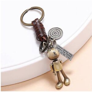 Unbranded (As show, One size) 3D Joint Mobility Mini Retro Punk Cowhide Knitted Keyring Le Unbranded (As show, One size) 3D Joint Mobility Mini Retro Punk Cowhide Knitted Keyring Le