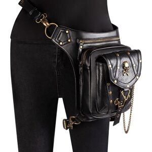 Unbranded (HG131) Steampunk Chain Crossbody Bag - Vintage Motorcycle Inspired Waist Purse Unbranded (HG131) Steampunk Chain Crossbody Bag - Vintage Motorcycle Inspired Waist Purse