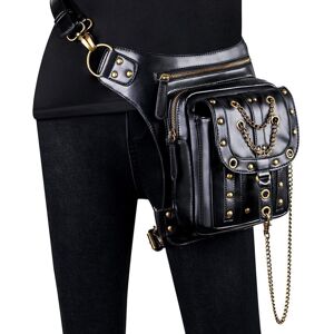 Unbranded (HG136) Steampunk Chain Crossbody Bag - Vintage Motorcycle Inspired Waist Purse Unbranded (HG136) Steampunk Chain Crossbody Bag - Vintage Motorcycle Inspired Waist Purse
