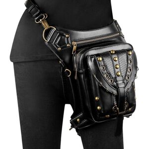 Unbranded (HG139) Steampunk Chain Crossbody Bag - Vintage Motorcycle Inspired Waist Purse Unbranded (HG139) Steampunk Chain Crossbody Bag - Vintage Motorcycle Inspired Waist Purse