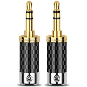 Unbranded (As show, One size) 3.5mm Jack Audio Connector Carbon Fiber Plug Adapter Hifi He Unbranded (As show, One size) 3.5mm Jack Audio Connector Carbon Fiber Plug Adapter Hifi He