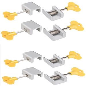 Unbranded (As show, One size) 4/6/8Pcs Adjustable Sliding Window Safety Locks Stop Aluminu Unbranded (As show, One size) 4/6/8Pcs Adjustable Sliding Window Safety Locks Stop Aluminu