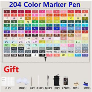 Unbranded (As show, One size) 36/40/60/80/100/120 Colors Double Headed Oily Marker Set Ske Unbranded (As show, One size) 36/40/60/80/100/120 Colors Double Headed Oily Marker Set Ske