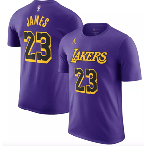 Nike (14-16 Years) Los Angeles Lakers T-Shirt Kid's Jordan LeBron James Statement Top Nike (14-16 Years) Los Angeles Lakers T-Shirt Kid's Jordan LeBron James Statement Top