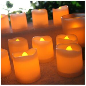 Unbranded Flameless 24pcs Led Tealights Battery Operated Flickering Tea Led Candles Light Unbranded Flameless 24pcs Led Tealights Battery Operated Flickering Tea Led Candles Light