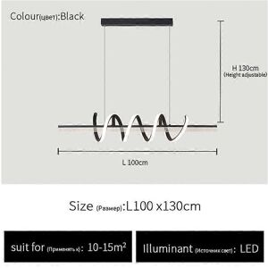 Unbranded (Cool White 6000K, C white L100cm) Lampu ruang makan, lampu meja makan minimalis Unbranded (Cool White 6000K, C white L100cm) Lampu ruang makan, lampu meja makan minimalis