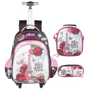 Unbranded (Color 2, One size) Children 3pcs Boys Schoolbag Set With Wheels Trolley Bag Wit Unbranded (Color 2, One size) Children 3pcs Boys Schoolbag Set With Wheels Trolley Bag Wit