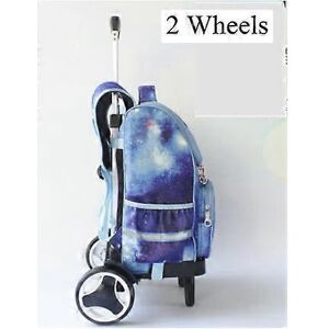 Unbranded (6 wheels blue, One size) Kids School Rolling Backpack Bag on wheels Children Sc Unbranded (6 wheels blue, One size) Kids School Rolling Backpack Bag on wheels Children Sc
