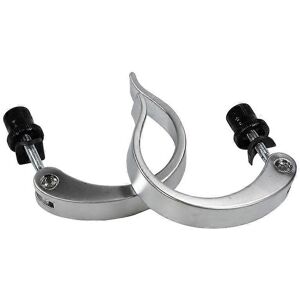 Unbranded (1 pair of Silver, One size) Quick Release Rod Clamp Clip Bar Vertical Fasten fo Unbranded (1 pair of Silver, One size) Quick Release Rod Clamp Clip Bar Vertical Fasten fo