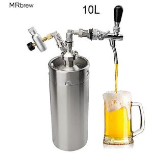 Unbranded (As show, One size) Home Brewing Mini 10L Beer Keg Pressurized Growler for Craft Unbranded (As show, One size) Home Brewing Mini 10L Beer Keg Pressurized Growler for Craft
