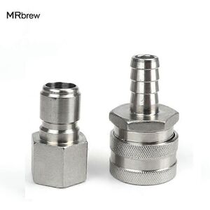 Unbranded (As show, One size) Stainless Steel Quick Disconnect Set, Male QD-1/2" Fema Unbranded (As show, One size) Stainless Steel Quick Disconnect Set, Male QD-1/2" Fema