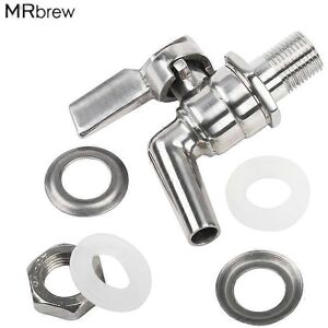 Unbranded (As show, One size) Stainless Steel 3/8' Faucet Tap for Home Brew Barrel Fer Unbranded (As show, One size) Stainless Steel 3/8' Faucet Tap for Home Brew Barrel Fer