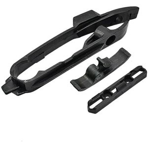 Unbranded (Black Set, One size) Motocross Chain Guide Slider Swingarm and Brake Hose Clamp Unbranded (Black Set, One size) Motocross Chain Guide Slider Swingarm and Brake Hose Clamp